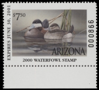 Scan of 2000 Arizona Duck Stamp MNH VF
