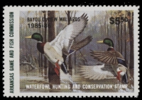 Scan of 1985 Arkansas Duck Stamp MNH VF