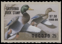 Scan of 1988 California Duck Stamp MNH VF