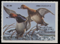 Scan of 1984 Indiana Duck Stamp MNH VF