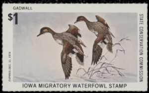 Scan of 1974 Iowa Duck Stamp