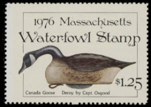 Scan of 1976 Massachusetts Duck Stamp MNH VF