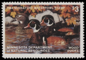 Scan of 1984 Minnesota Duck Stamp MNH VF