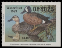 Scan of 1983 Missouri Duck Stamp MNH VF