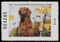Scan of 1991 New Hampshire Duck Stamp MNH VF