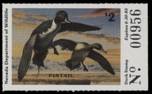 Scan of 1984 Nevada Duck Stamp MNH VF