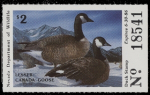 Scan of 1985 Nevada Duck Stamp MNH VF