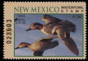 Scan of 1994 New Mexico Duck Stamp MNH VF