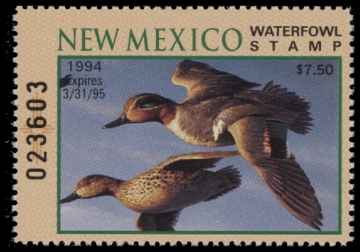 Scan of 1994 New Mexico Duck Stamp MNH VF