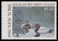 Scan of 1990 New York Duck Stamp MNH VF