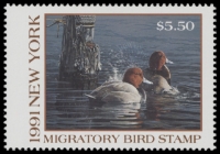 Scan of 1991 New York Duck Stamp MNH VF