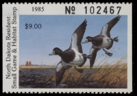 Scan of 1985 North Dakota Duck Stamp MNH VF