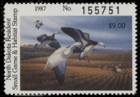 Scan of 1987 North Dakota Duck Stamp MNH VF