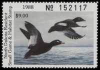 Scan of 1988 North Dakota Duck Stamp MNH VF