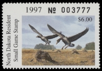 Scan of 1997 North Dakota Duck Stamp MNH VF