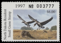 Scan of 1997 North Dakota Duck Stamp MNH VF