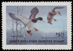 Scan of 1983 Ohio Duck Stamp MNH VF