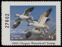 Scan of 1985 Oregon Duck Stamp MNH VF