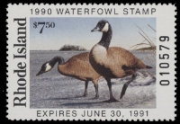 Scan of 1990 Rhode Island Duck Stamp MNH VF
