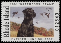 Scan of 1991 Rhode Island Duck Stamp MNH VF