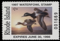 Scan of 1997 Rhode Island Duck Stamp MNH VF