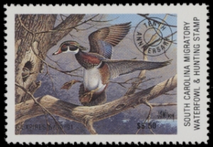 Scan of 1990 South Carolina Duck Stamp MNH VF