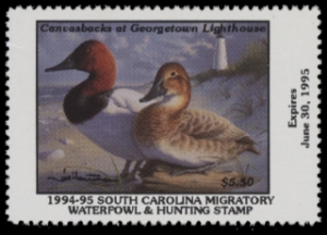 Scan of 1994 South Carolina Duck Stamp MNH VF