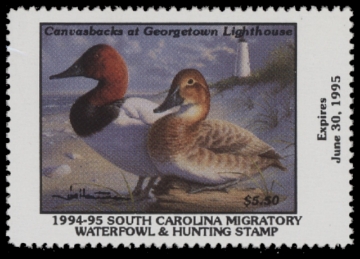 Scan of 1994 South Carolina Duck Stamp MNH VF