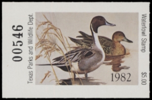 Scan of 1982 Texas Duck Stamp MNH VF