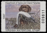 Scan of 1997 Virginia Duck Stamp MNH VF