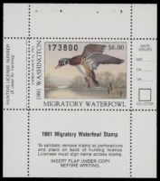 Scan of 1991 Washington Duck Stamp MNH VF