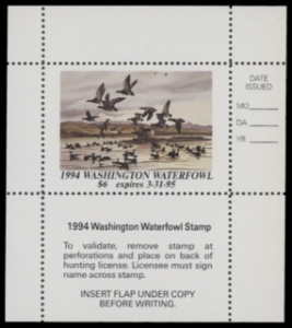 Scan of 1994 Washington Duck Stamp MNH VF