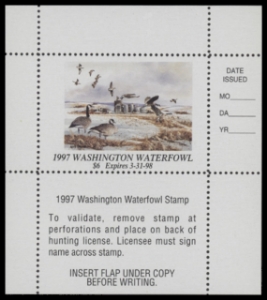 Scan of 1997 Washington Duck Stamp MNH VF