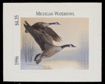 Scan of 1996 Michigan Duck Stamp MNH VF