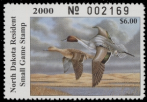 Scan of 2000 North Dakota Duck Stamp MNH VF