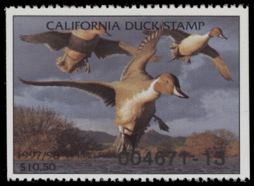Scan of 1997 California Duck Stamp MNH VF