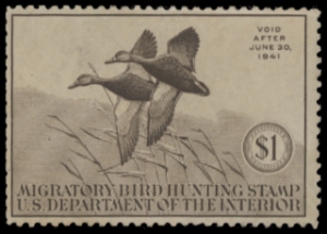 Scan of RW7 1940 Duck Stamp  Unsigned F-VF