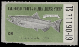 Scan of 1976 California Fishing Stamp MNH VF