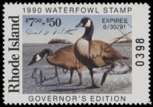 Scan of 1990 Rhode Island Duck Stamp GE MNH VF