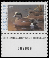 Scan of 2012 Maryland Duck Stamp MNH VF
