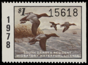 Scan of 1978 South Dakota Duck Stamp MNH VF