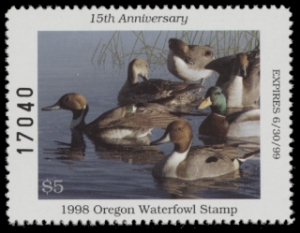 Scan of 1998 Oregon Duck Stamp MNH VF