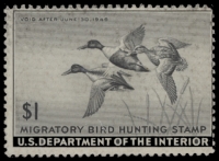 Scan of RW12 1945 Duck Stamp  Used F-VF