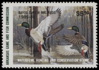 Scan of 1985 Arkansas Duck Stamp MNH VF