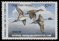 Scan of 1988 Arkansas Duck Stamp MNH VF