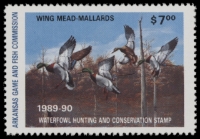 Scan of 1989 Arkansas Duck Stamp MNH VF