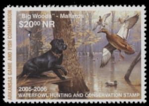 Scan of 2005 Arkansas Duck Stamp MNH VF