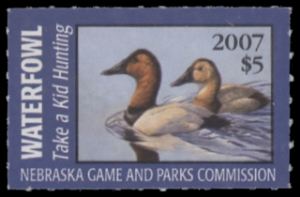Scan of 2007 Nebraska Duck Stamp MNH VF