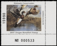 Scan of 2007 Oregon Duck Stamp MNH VF