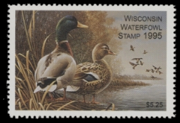 Scan of 1995 Wisconsin Duck Stamp